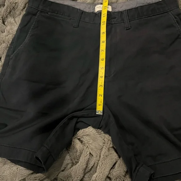 Nautica mens flat front navy shorts size 34w - Picture 7 of 9